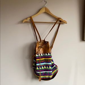 Boho hobo backpack